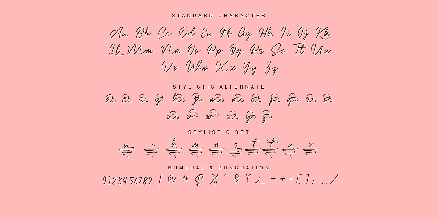 Пример шрифта Dantalia #3